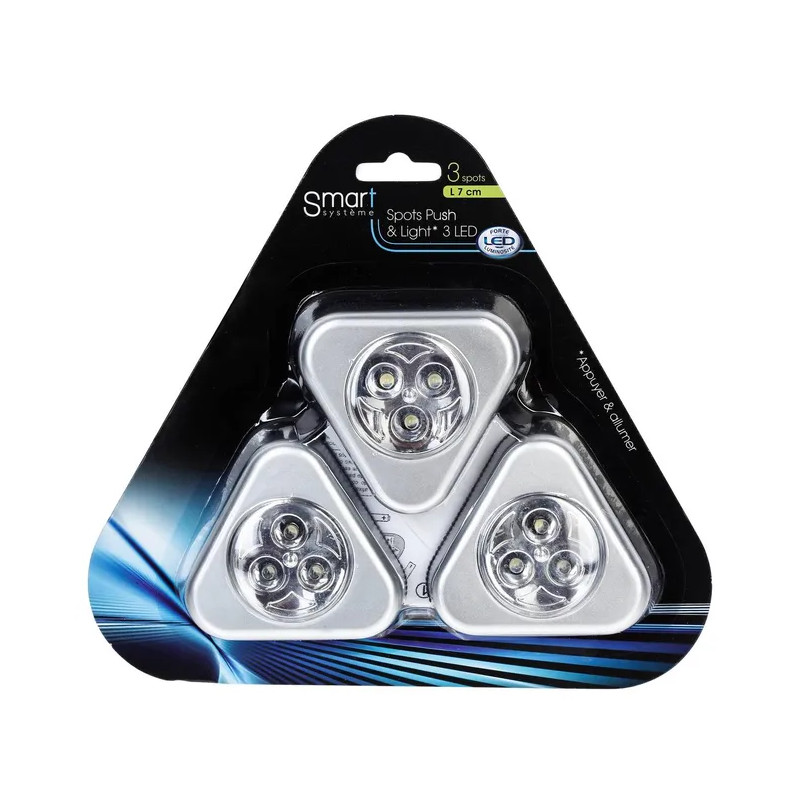 Lot de 3 lampes LED pour placard