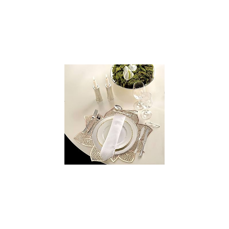 Set de Table Fleur 44cm Doré - FÉÉRIC LIGHTS & CHRISTMAS - 152721D