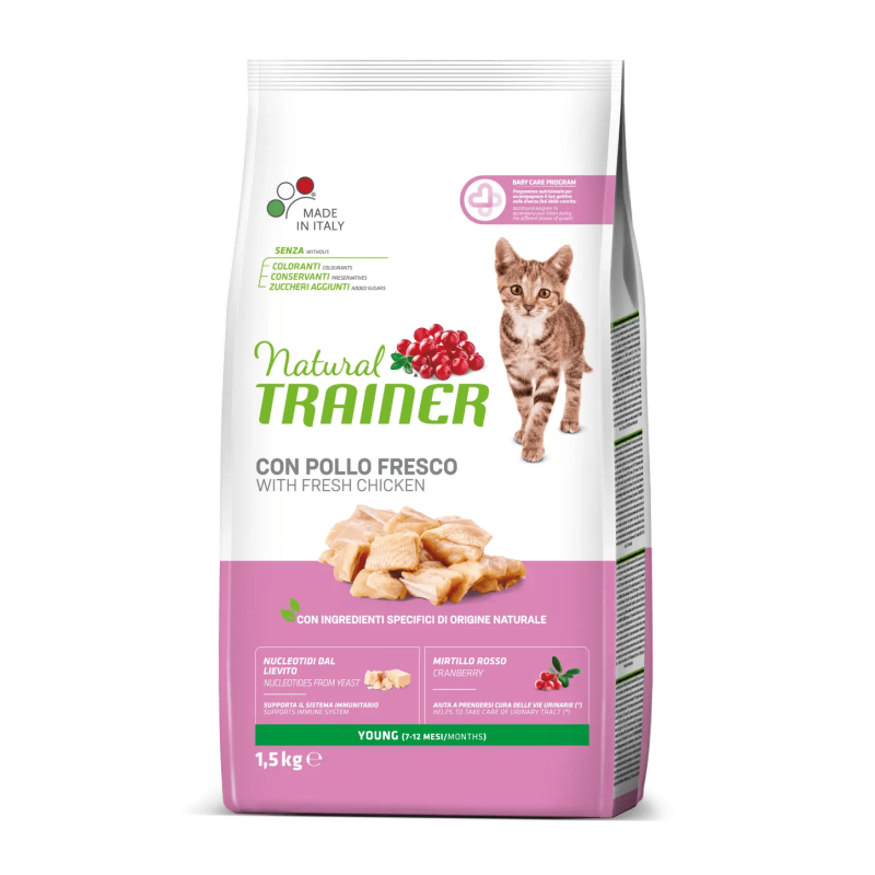 Croquettes Chaton Poulet 1.5 Kg - NATURAL TRAINER