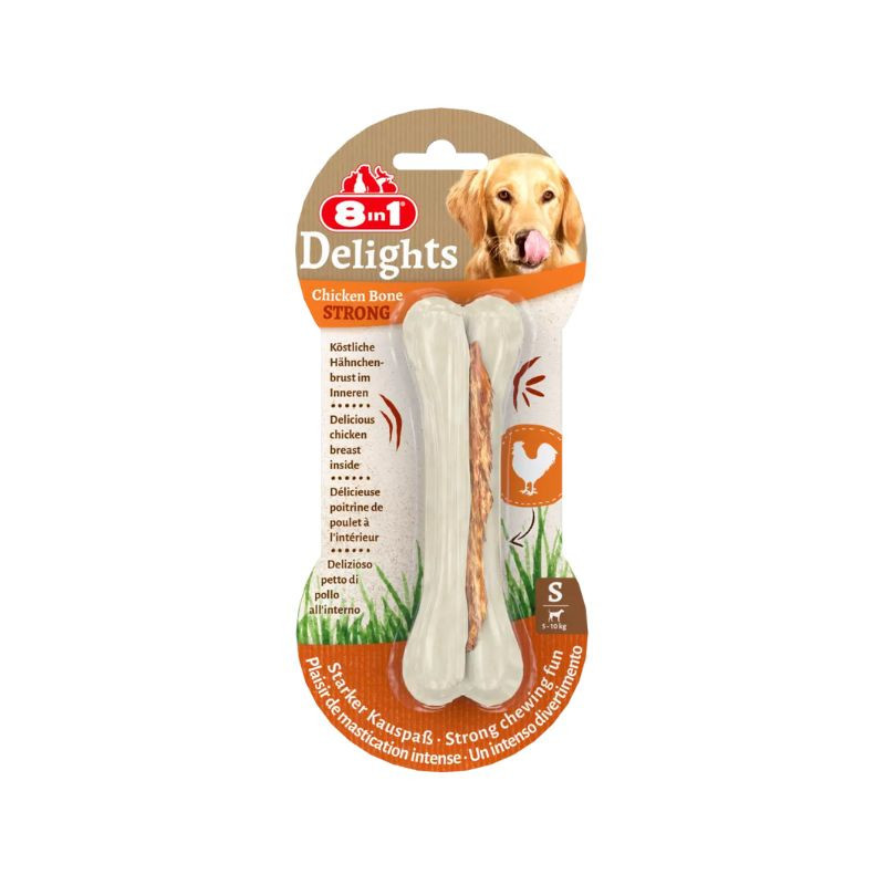 Friandise Os à mâcher delights strong S - 8IN1 - TCHG431