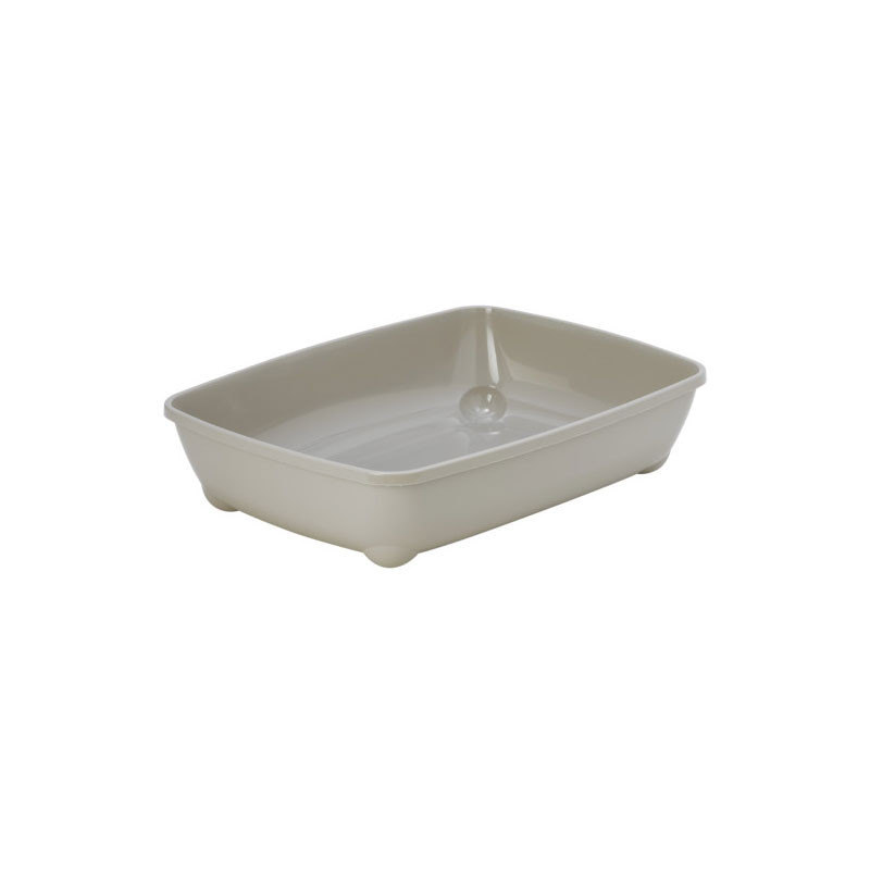 Bac à litière large pour chat Beige - MODERNA - MOD-C190GRIS