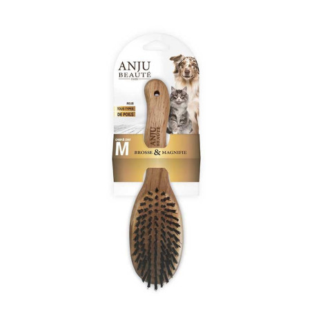 Brosse douce pour chien & chat taille M  - ANJU - ANJC08
