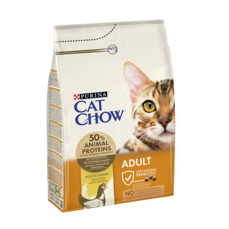 Croquettes pour chat adulte poulet 3Kg - CAT CHOW - WCATCHOWP3