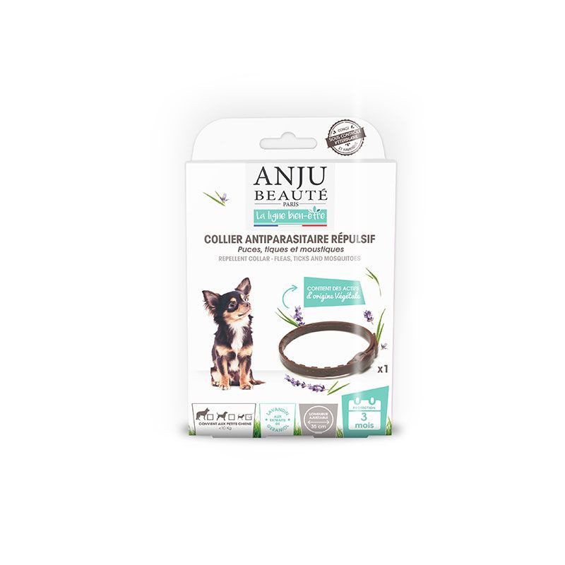 Collier antiparasitaire répulsif petit chien 38cm - ANJU - ANJ02