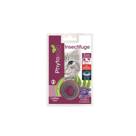 Collier insectifuge pour chat réfléchissant margosa 35cm - PHYTOSOIN - RCV21