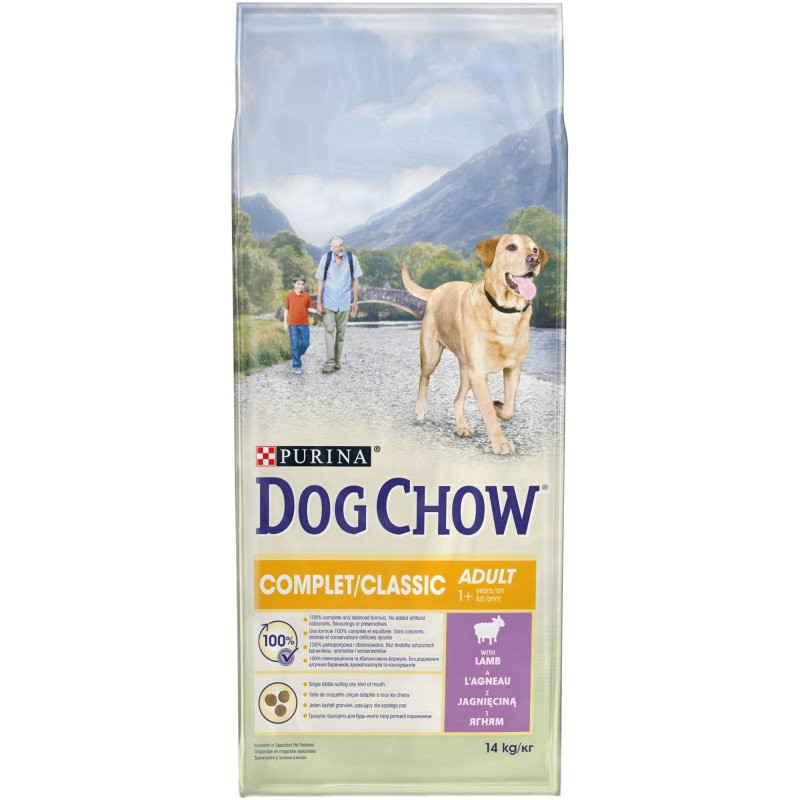 Croquettes pour chien adulte Dog Chow Complet/Classic Agneau Poulet 14 kg - PURINA - WCHOWACA14