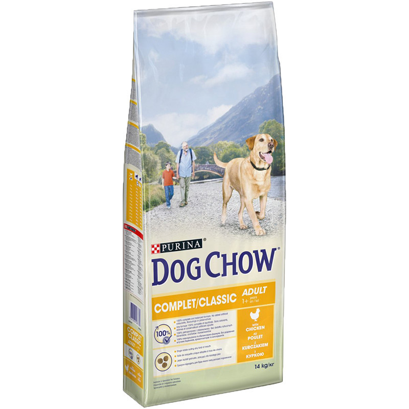 Croquettes pour chien adulte Dog Chow Complet/Classic Poulet 14 kg - PURINA - WCHOWACP14