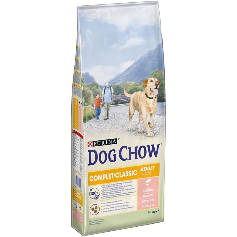 Croquettes pour chien adulte Dog Chow Complet/Classic Saumon 14kg - PURINA - WCHOWACS14