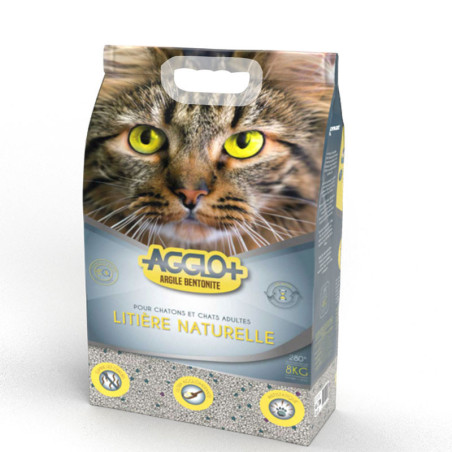 Litière Super agglomérante Bentonite 4kg - AGGLO+ - CHW8