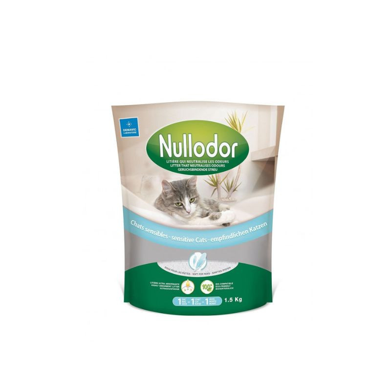 Litière pour chat sensible 1,5kg/3L - NULLODOR - CHW11