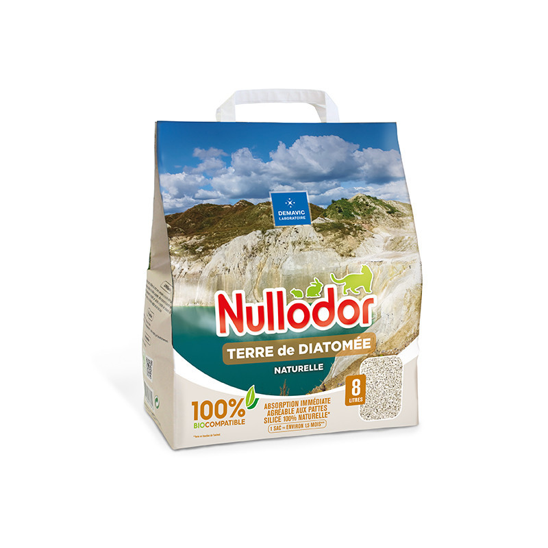 Litière terre de diatomée 8L - NULLODOR - CHW13
