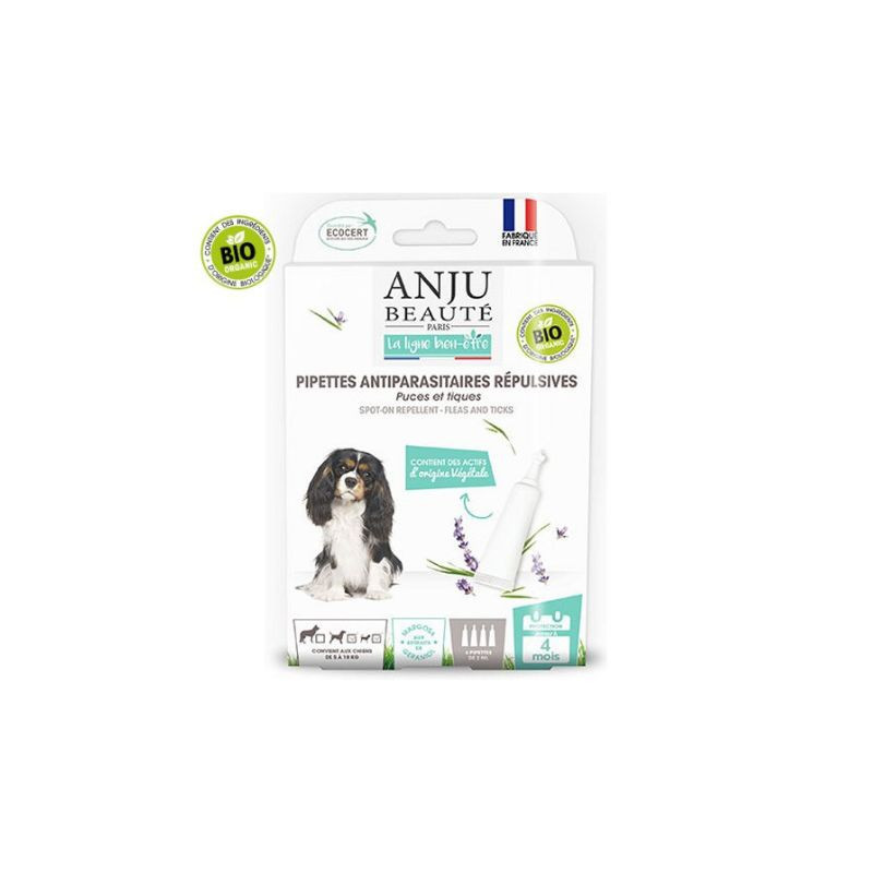 Pipette insectifuge pour chien moyen Bio - ANJU - ANJB35B