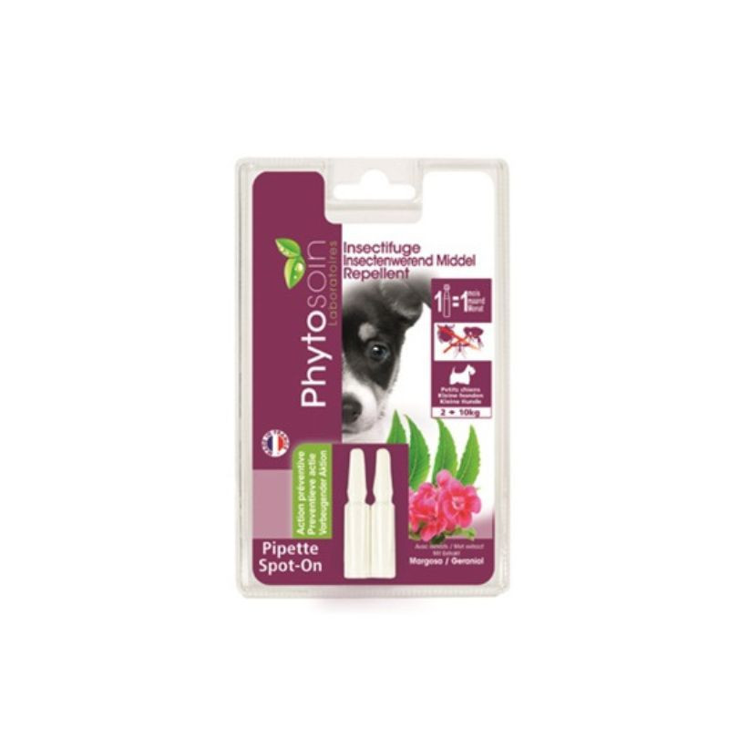 Pipette insectifuge pour petit chien x2 - PHYTOSOIN - RCV118