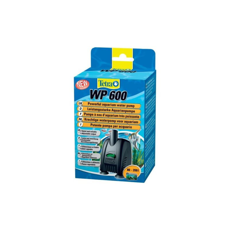 Pompe à eau WP 600 pour aquarium jusqu'à 300L Noir - TETRA TECH - AQC886