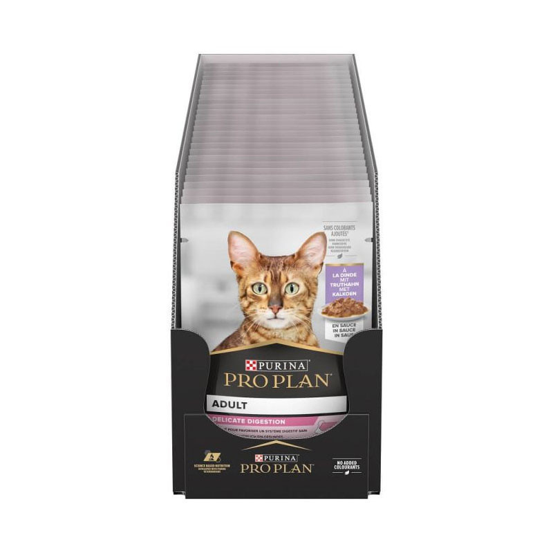 Pâtée pour chat adulte delicate dinde pochon 85grs x26 - PRO PLAN - WCATDELIGIG85