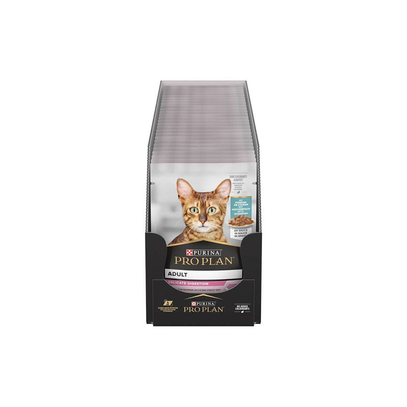 Pâtée pour chat adulte delicate poisson pochon 85grs x26 - PRO PLAN - WCATDELIGIGOFISH26