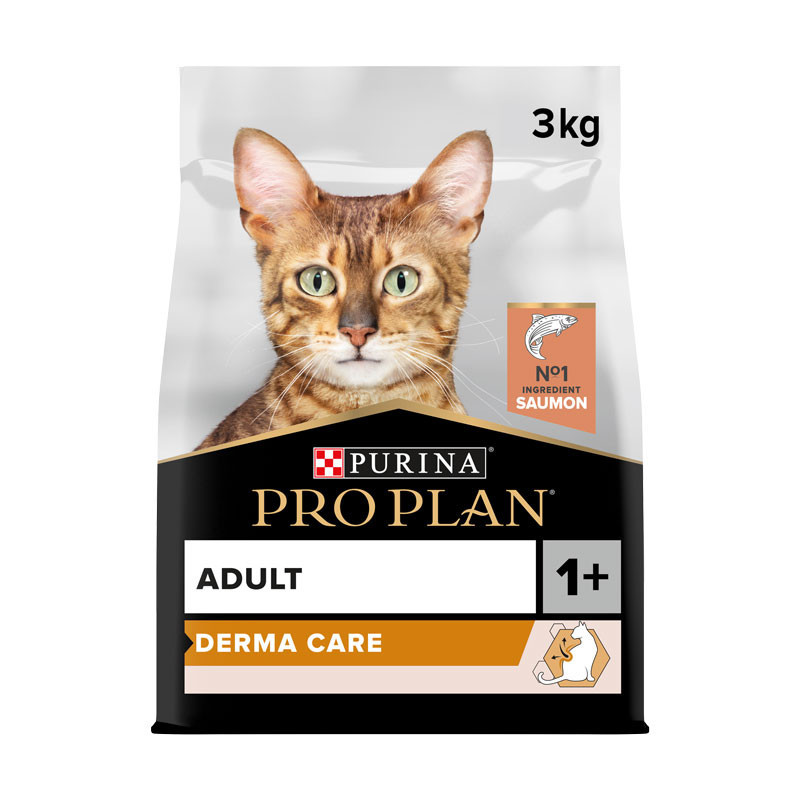 Croquettes chat adulte derma care saumon 3kgs - PRO PLAN - WCATDERMA3
