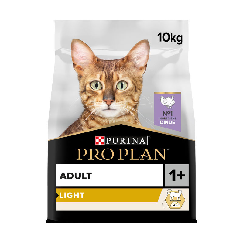 Croquettes chat adulte light dinde 10kgs - PRO PLAN - WCATLIGHT10
