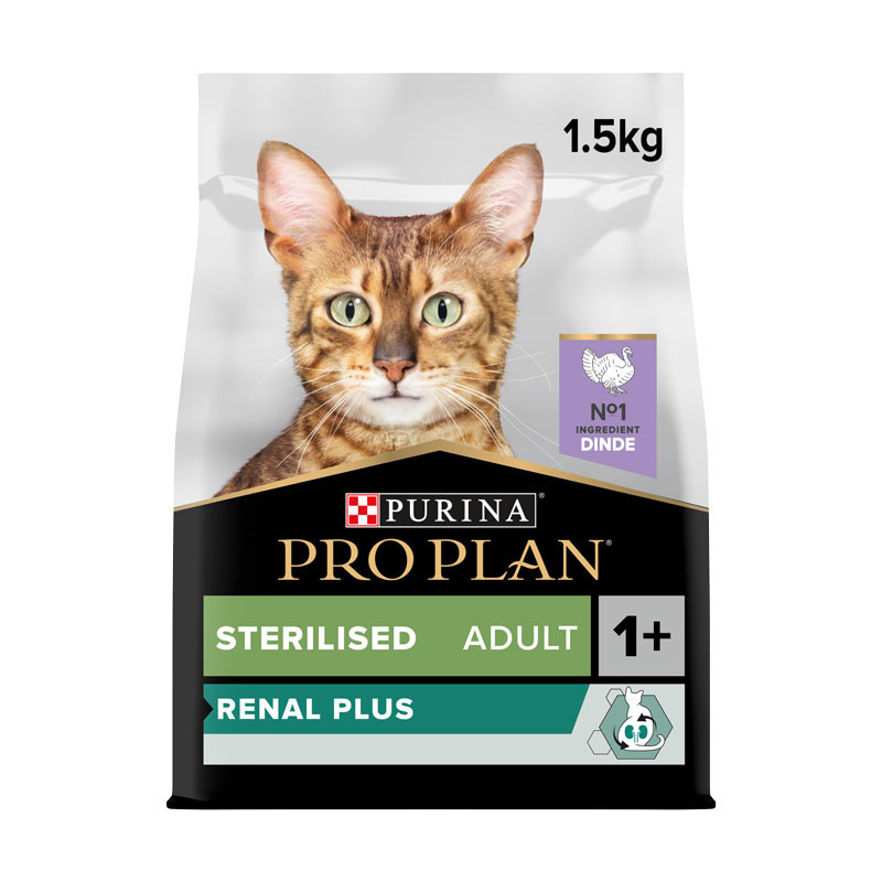 Croquettes chat adulte stérilisé dinde 1,5kgs - PRO PLAN - WCATSTERIL1
