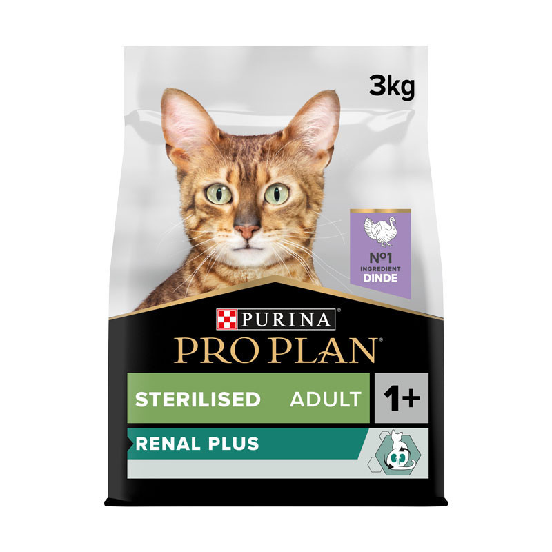 Croquettes chat adulte stérilisé dinde 3kgs - PRO PLAN - WCATSTERIL3