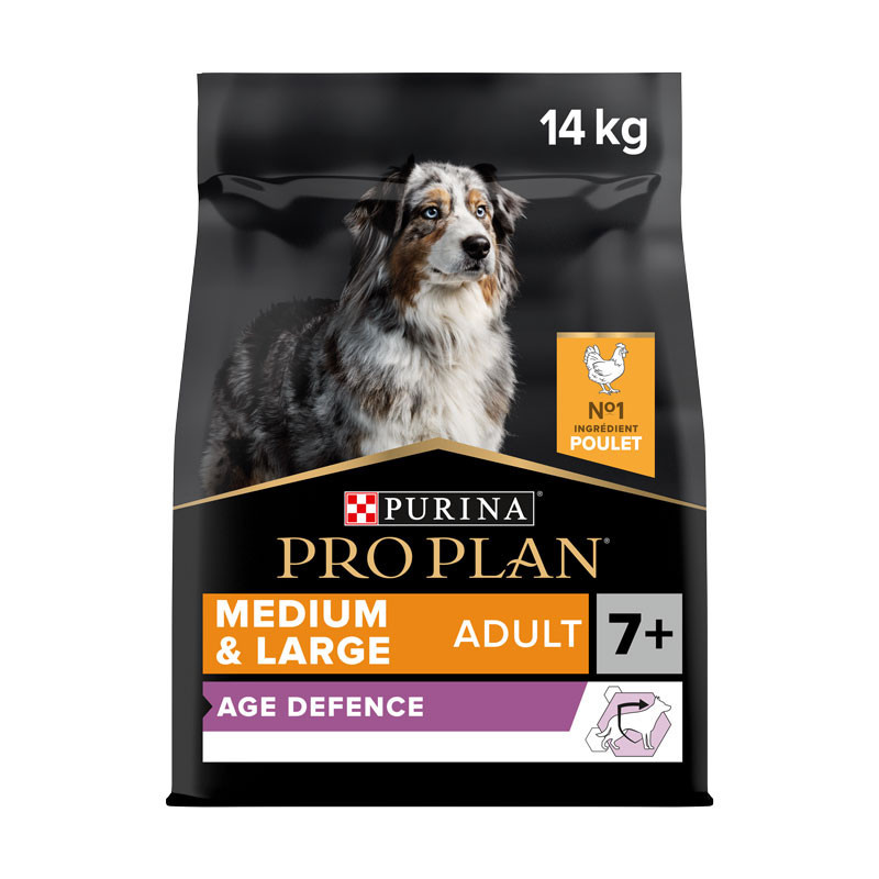 Croquettes chien adulte 7+ medium & large poulet 14kgs - PRO PLAN - WMEDSEOR14