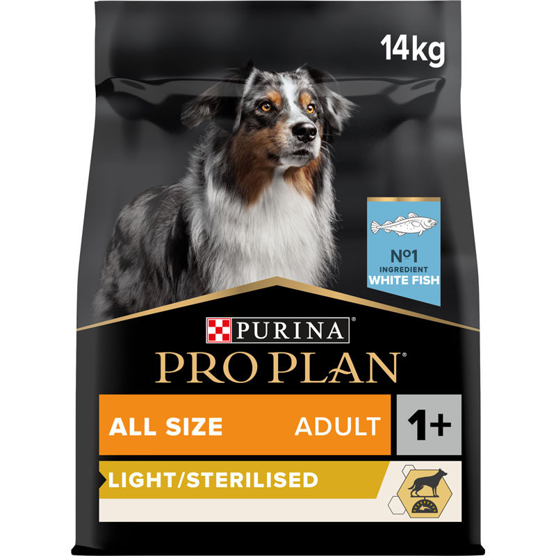 Croquettes chien adulte stérilisé riche en poisson blanc 4kgs - PRO PLAN - WASLIGHTSA14