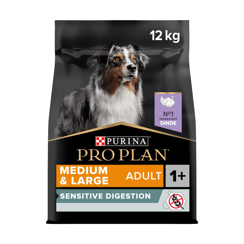 Croquettes chien adulte grain free medium et large dinde 12kgs - PRO PLAN - WMEDLAADSD12