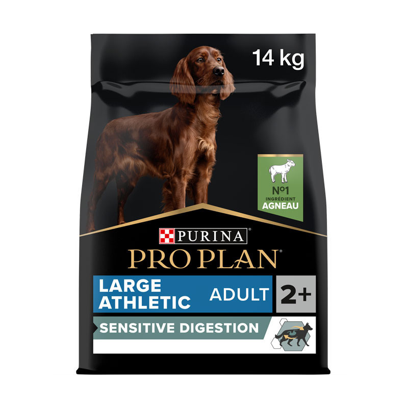 Croquettes chien adulte large athletic agneau 14kgs - PRO PLAN - WLAADSD14