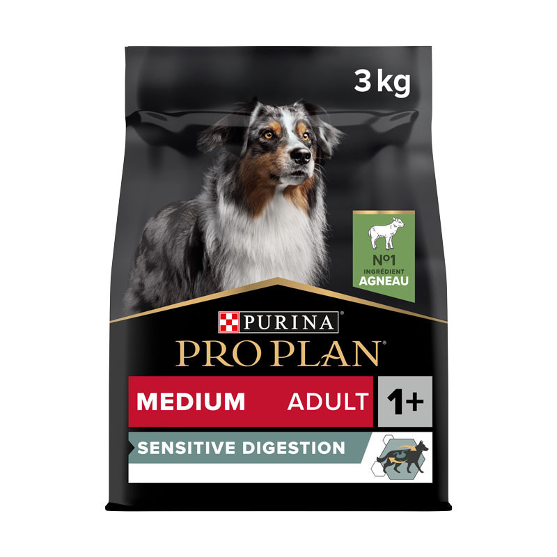 Croquettes chien adulte medium agneau 3kgs - PRO PLAN - WMEDADSD3