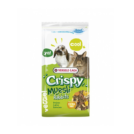 Mélange riche en fibres Crispy Muesli pour lapins 1Kg - VERSELE LAGA - HAN4