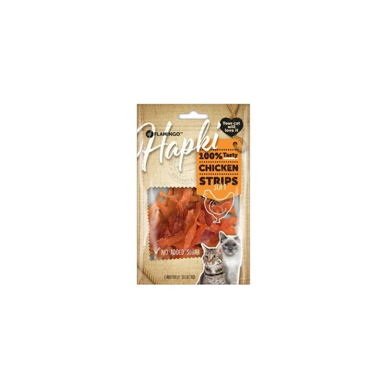 Friandises pour chat Hapki Soft Strip poulet 85g - FLAMINGO - FLA502932