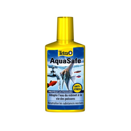Conditionneur d'eau pour aquarium Aquasafe 500mL - TETRAMIN - AQV90