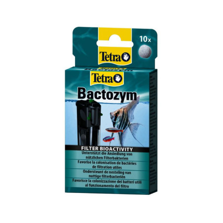 Gélule Bactérie traitement de l'eau Bactozym x10 - TETRAMIN - AQV125