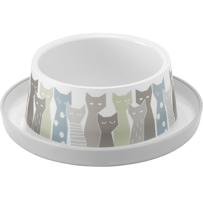 Ecuelle pour chat small Maasai 350mL - MODERNA - MOD-H131 MAASAI GRISBLANC