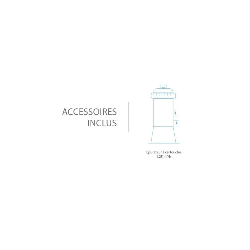 KIT PISC TUB ROND 3.66X0.76M