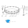 KIT PISC TUB ROND 3.66X0.76M