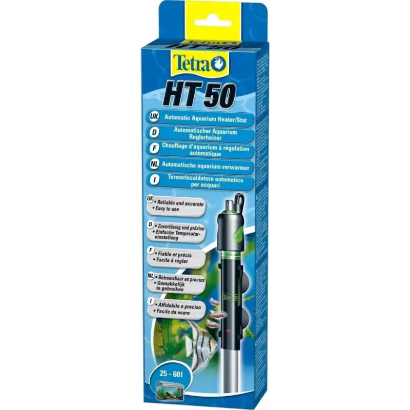 Chauffage pour aquarium 50W HT50 - TETRA TECH - AQC835