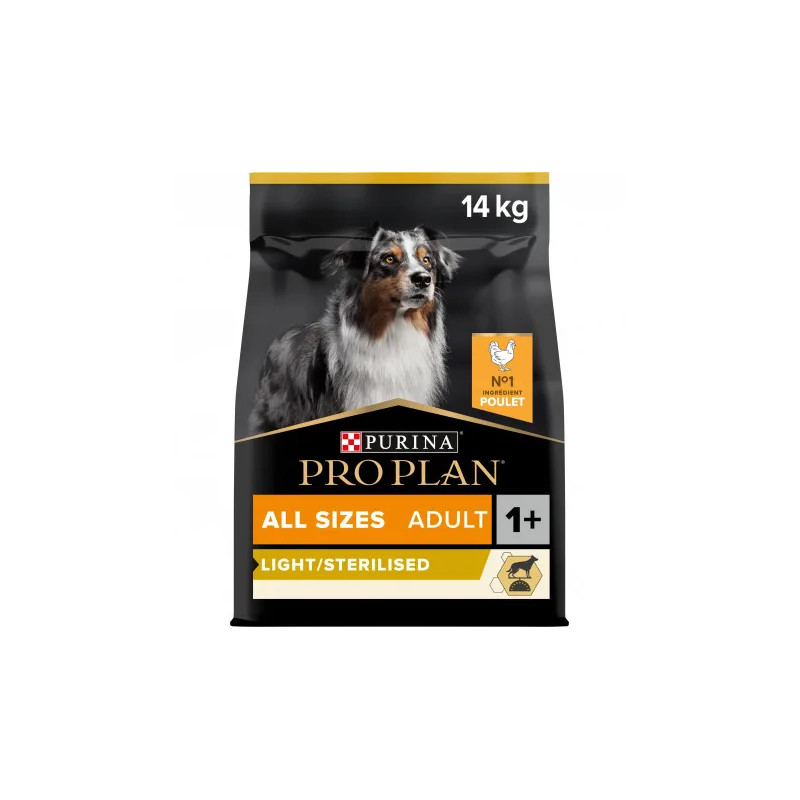 Croquettes chien adulte all size stérilisé poulet 14kg - PRO PLAN - WASLIGHT14