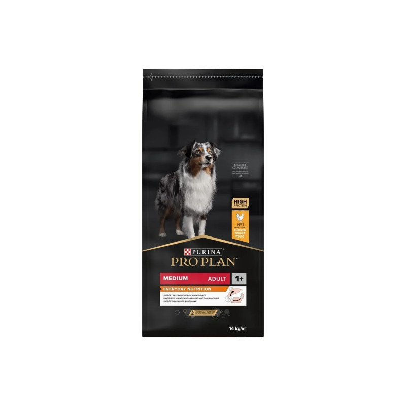 Croquettes chien adulte medium poulet 14kgs - PRO PLAN - WMEDADOR14