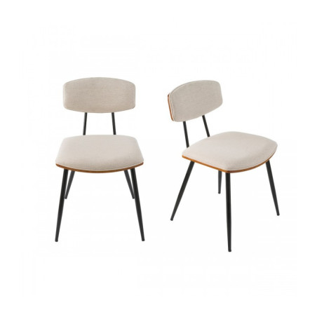 Lot de 2 chaises écru Babette - CALICOSY - 13796133