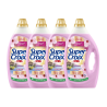 Lot de 4x1,89L lessive liquide Japon Fleur de cerisier & Thé vert 168 lavages FORMAT FAMILIAL - SUPER CROIX - 36466