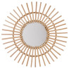 Miroir rotin soleil Bois