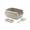 Bac à litière Kitcat large Gris - MODERNA - MOD-AA77GRIS