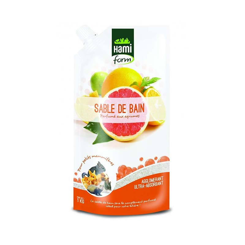 Sable de bain agrumes 1kg - HAMI FORM - HF457