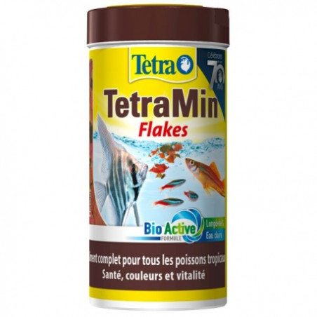 Aliment complet pour poissons Flakes 500mL - TETRAMIN - AQN43