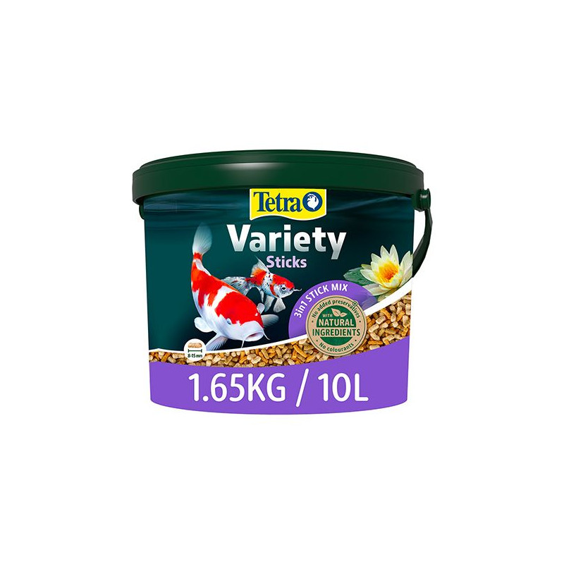 Aliment complet pour poissons de bassin de jardin Variety Sticks 10L - TETRA POND - AQN580