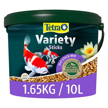 Aliment complet pour poissons de bassin de jardin Variety Sticks 10L - TETRA POND - AQN580