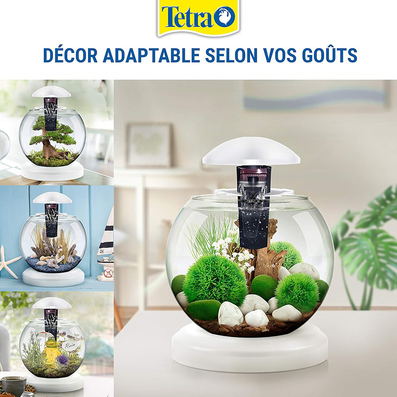 Aquarium Cascade Globe 6,8L Blanc - TETRA TECH - AQC60