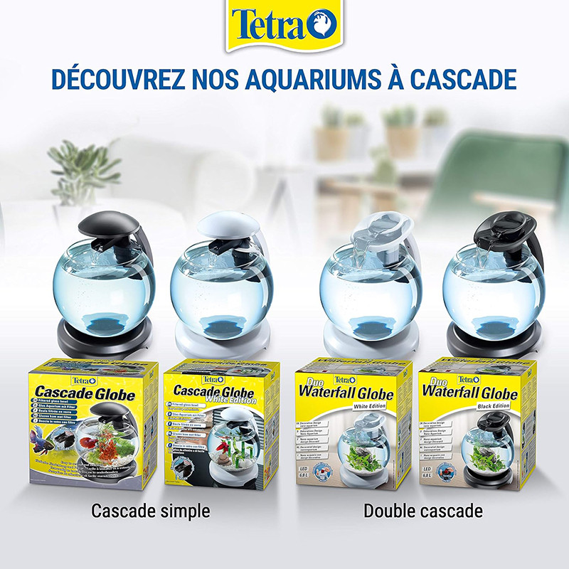 Aquarium Cascade Globe 6,8L Blanc - TETRA TECH - AQC60
