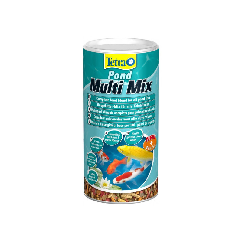 Aliment complet pour poissons de bassin de jardin Multi Mix 1L - TETRA POND - AQN57